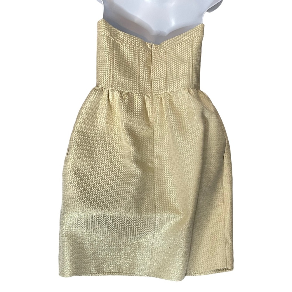 Shoshanna Brocade Structured Bodice Cocktail Dress - Picture 3 of 10